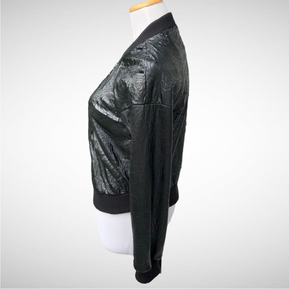Bnci laser cut black bomber jacket - Picture 2 of 11